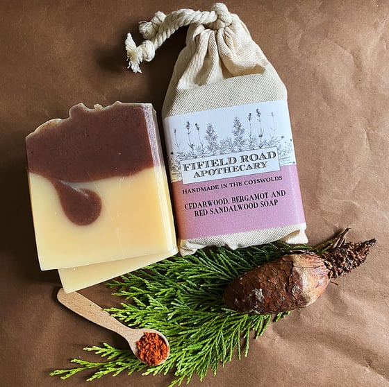 Image of Cedarwood, Bergamot and Red Sandalwood Soap