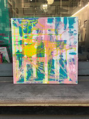 Dear Diary, these were the most joyful experiences in '20-'21 - mixed technique on canvas, 40x40 cm