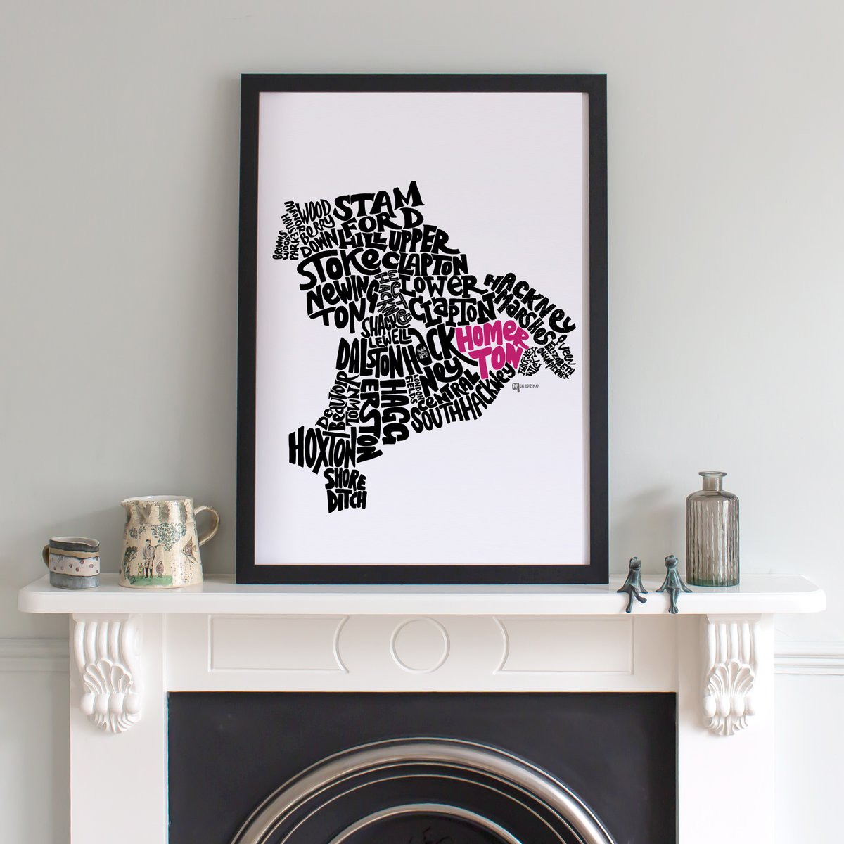 London Borough of Hackney - Districts Type Map | Me On The Map