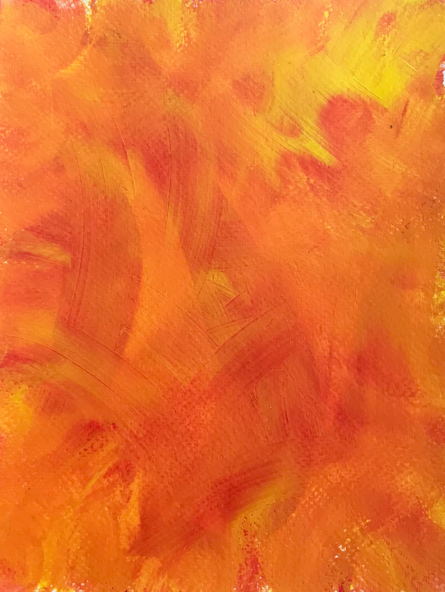 Order in the chaos - red and yellow colour study