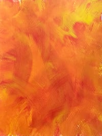 Image 1 of Order in the chaos - red and yellow colour study