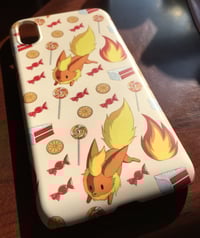 Image 1 of "Fluffy Fire Fox" - iPhone XR Slim Case with Matte Finish