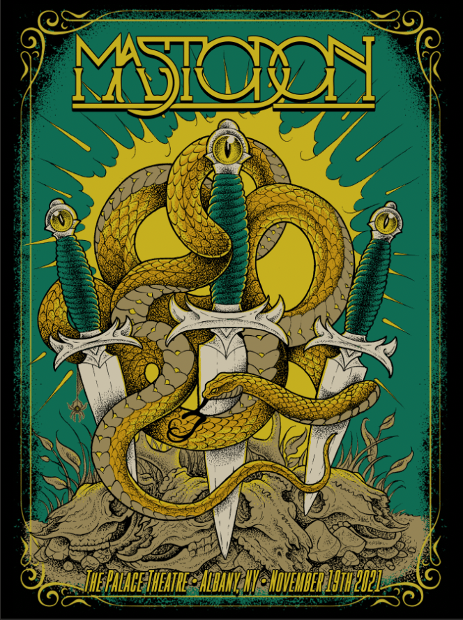 Image of Mastodon Official Live Poster 2021
