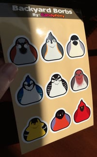 Image 3 of Backyard Borbs - 4" x 6" Vinyl Sticker Sheet