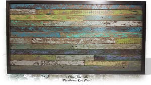 Image of Artwork Reclaimed Wood 1890s Oak Lath "Weathered Key West"