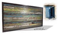 Image 5 of "Weathered Key West" Reclaimed Wood - 1890s Oak Lath Artwork