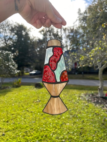 Lava Lamp Suncatcher