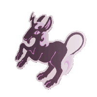 Spooky Unicorn - Dark Fantasy Collectible Mirror Vinyl Sticker