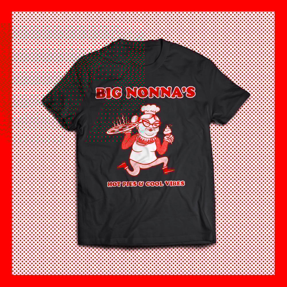 Image of Big Nonna's Tee. Black.