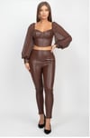 Romance 2 Piece Faux Leather Set