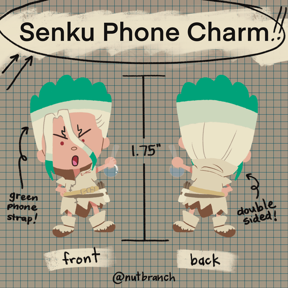 Image of Senku Phone Charm