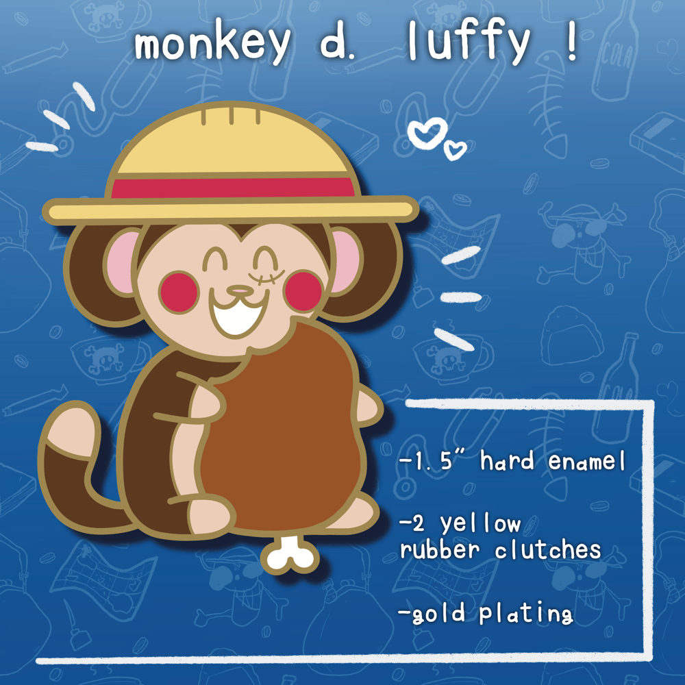 Image of Monkey D. Luffy Enamel Pin