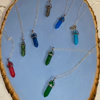 Image 1 of Crystal Pendant Necklaces 