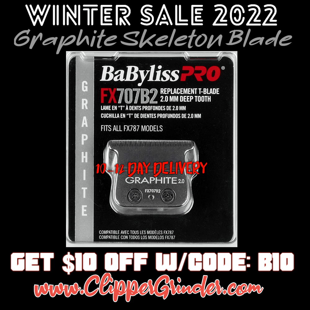 Image of (10-12 Day Delivery/Expedited) Graphite "Modified" Babyliss FX Skeleton Trimmer Blade