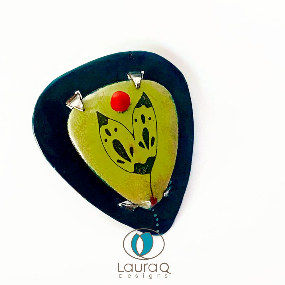 Chartreuse Brooch and Pendant