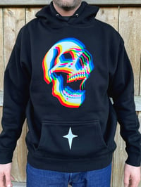 Image 1 of Skull and Star Hooded Pullover