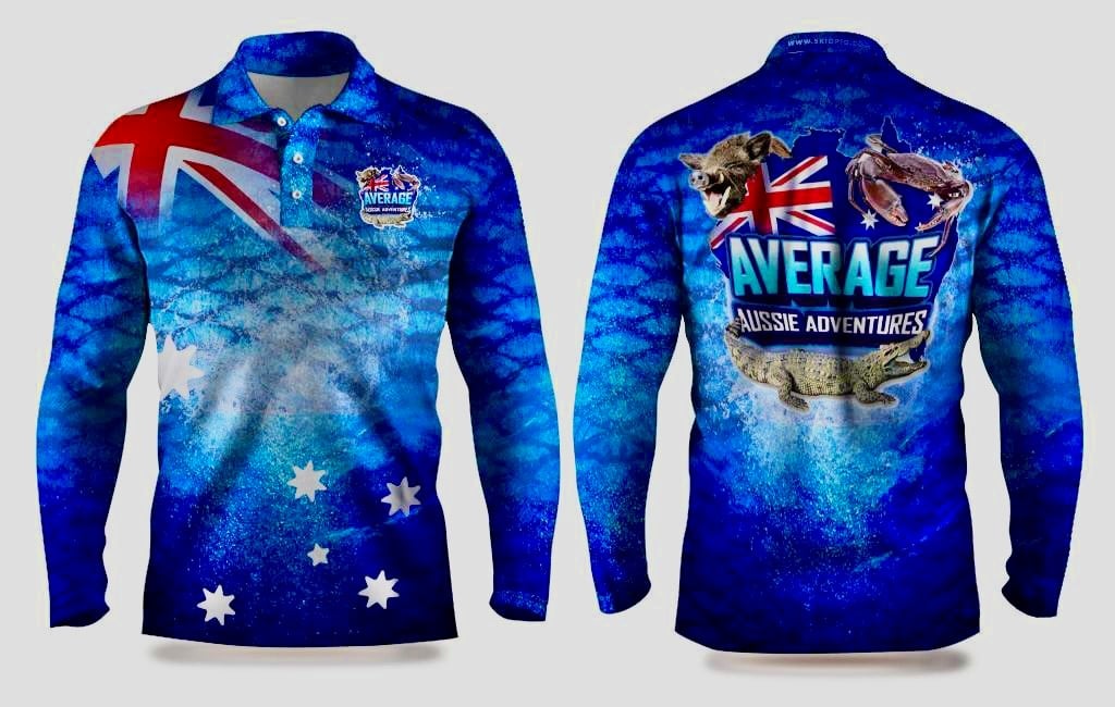 Image of AVERAGE AUSSIE ADVENTURES FISHING SHIRT