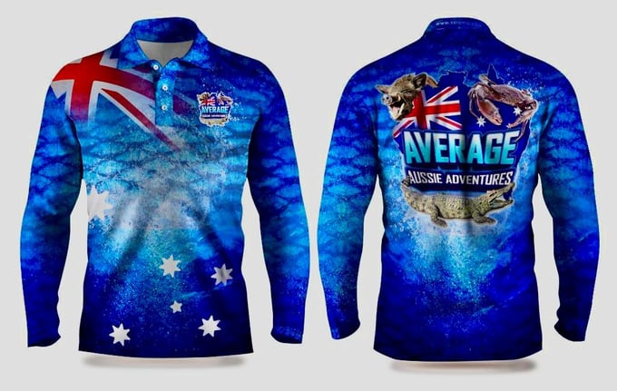 Image of AVERAGE AUSSIE ADVENTURES FISHING SHIRT 