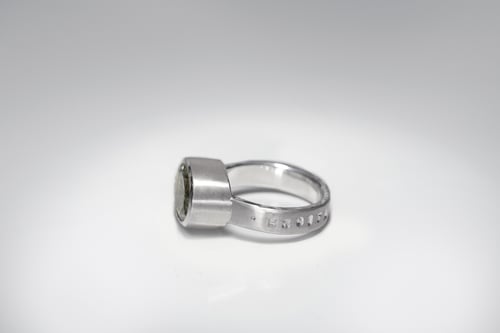 Image of "Growing happiness" silver ring with prasiolite · EXCITATA FORTUNA ·