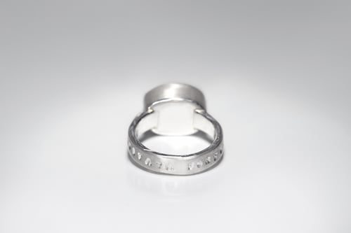 Image of "Growing happiness" silver ring with prasiolite  · EXCITATA FORTUNA  ·