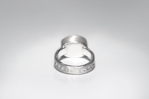 Image of "Growing happiness" silver ring with prasiolite · EXCITATA FORTUNA ·