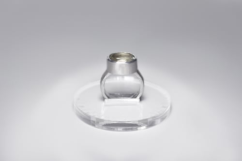 Image of "Growing happiness" silver ring with prasiolite · EXCITATA FORTUNA ·