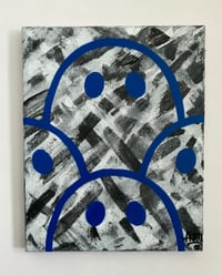 ANXTI “Scraped Through - Black & White” Painting