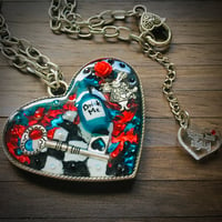 Image 1 of Alice's Drink Me Large Heart Pendant 