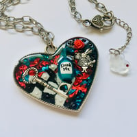 Image 2 of Alice's Drink Me Large Heart Pendant 
