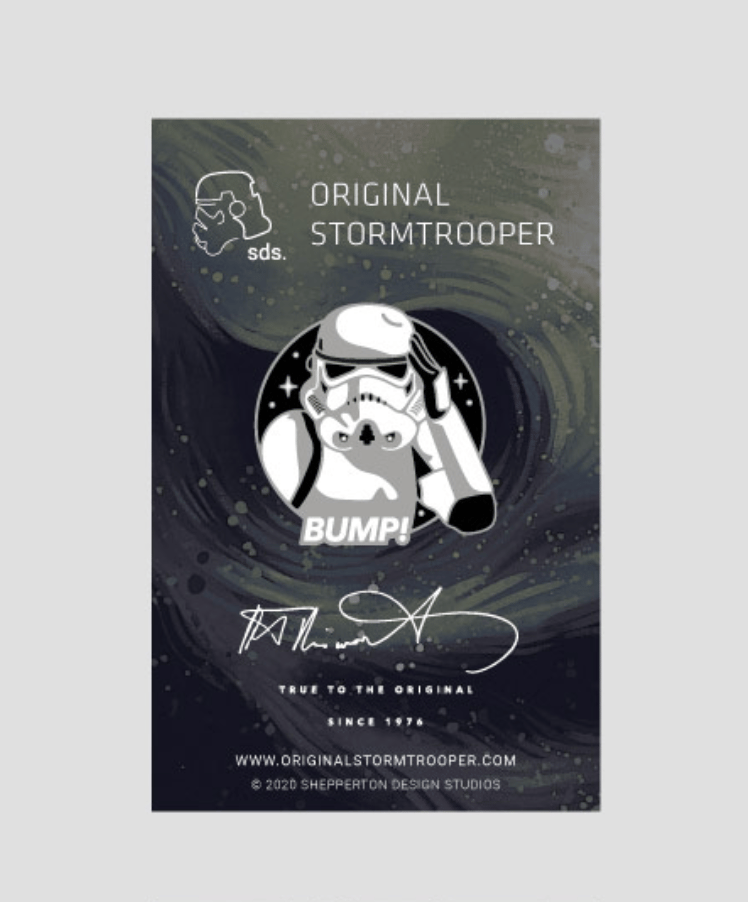 Image of Stormtrooper Bump! enamel pin