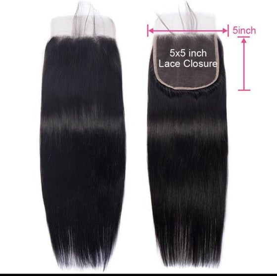 Image of  Brazilian Straight 5x5 Closure