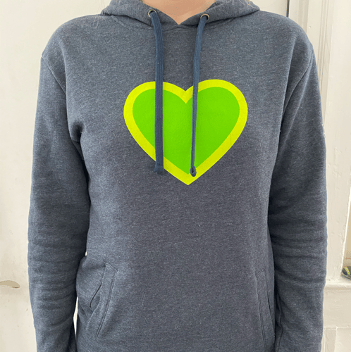 Image of Green Heart Hoodie