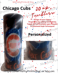 Image 2 of Chicago's Baseball: Cubs & White Sox Personalized Tumblers