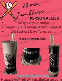 Image 5 of Chicago's Baseball: Cubs & White Sox Personalized Tumblers