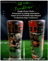 Image 2 of NFL Personalized Tumblers: Steelers, Falcons, Bears, Packers and Cowboys