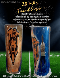 Image 5 of NFL Personalized Tumblers: Steelers, Falcons, Bears, Packers and Cowboys