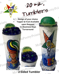 Image 1 of Order of Eastern Star (OES) Personalized Tumbler