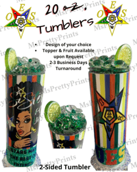 Image 2 of Order of Eastern Star (OES) Personalized Tumbler