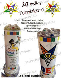 Image 4 of Order of Eastern Star (OES) Personalized Tumbler