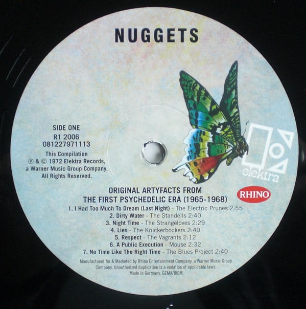 Various ‎– Nuggets: Original Artyfacts From The First Psychedelic Era 1965-1968, 2LP