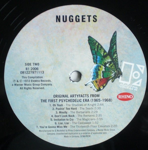 Various ‎– Nuggets: Original Artyfacts From The First Psychedelic Era 1965-1968, 2LP
