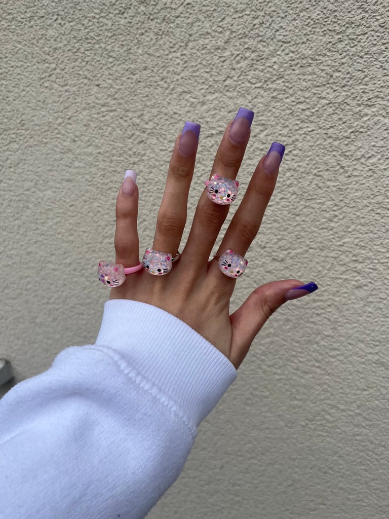 Glitter Kitty Rings