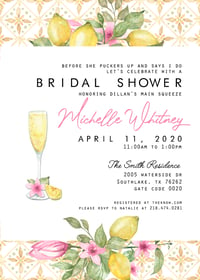 Main Squeeze Bridal Shower Invitation
