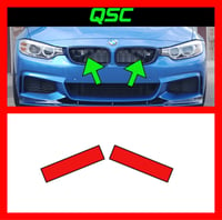 X2 BMW Kidney Grill Support Bars vinly Stickers