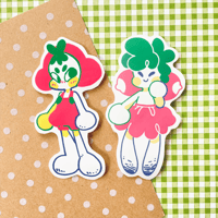 Tomato & Radish Vinyl Stickers