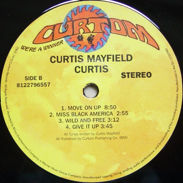 Curtis Mayfield ‎– Curtis, VINYL LP, NEW