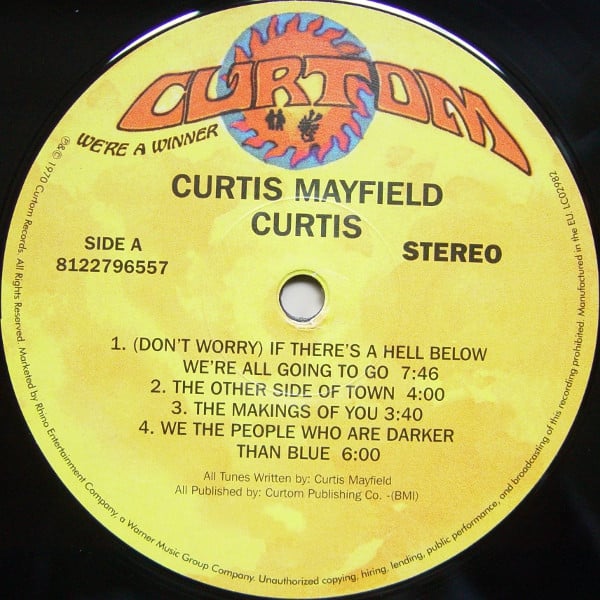 Curtis Mayfield ‎– Curtis, VINYL LP, NEW