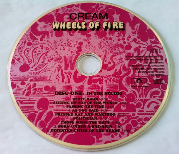 Cream ‎– Wheels Of Fire, 2CD, NEW