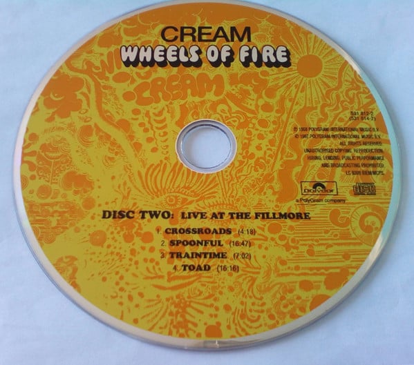 Cream ‎– Wheels Of Fire, 2CD, NEW