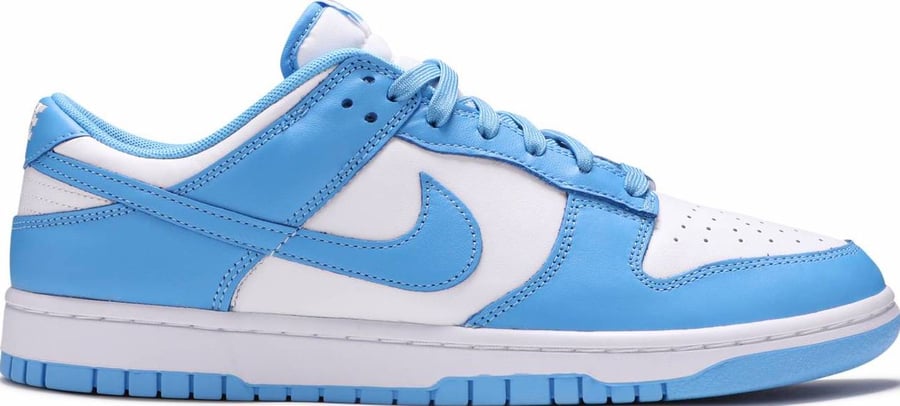Image of Nike Dunk Low "UNC" Mens 